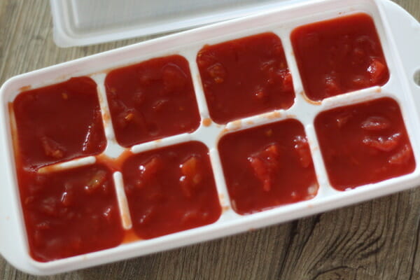 絶品濃厚トマトソースの下の作り方製氷皿の活用方法2