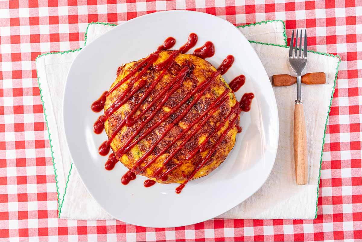 炊飯器でスパニッシュオムレツ