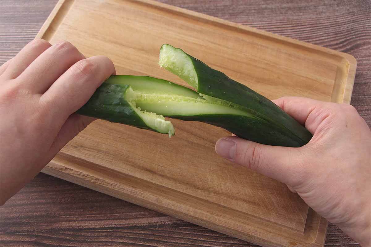 梅ツナマヨきゅうり