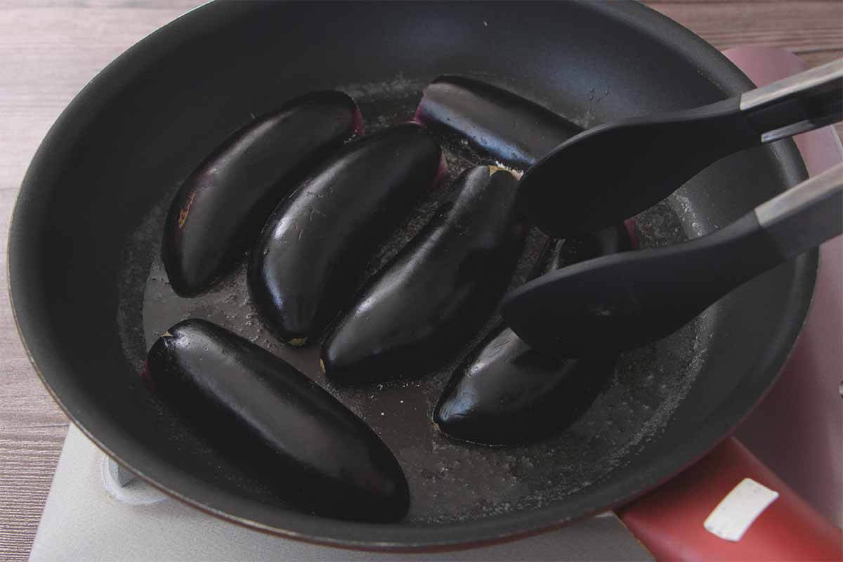 なすのデミ風ステーキ