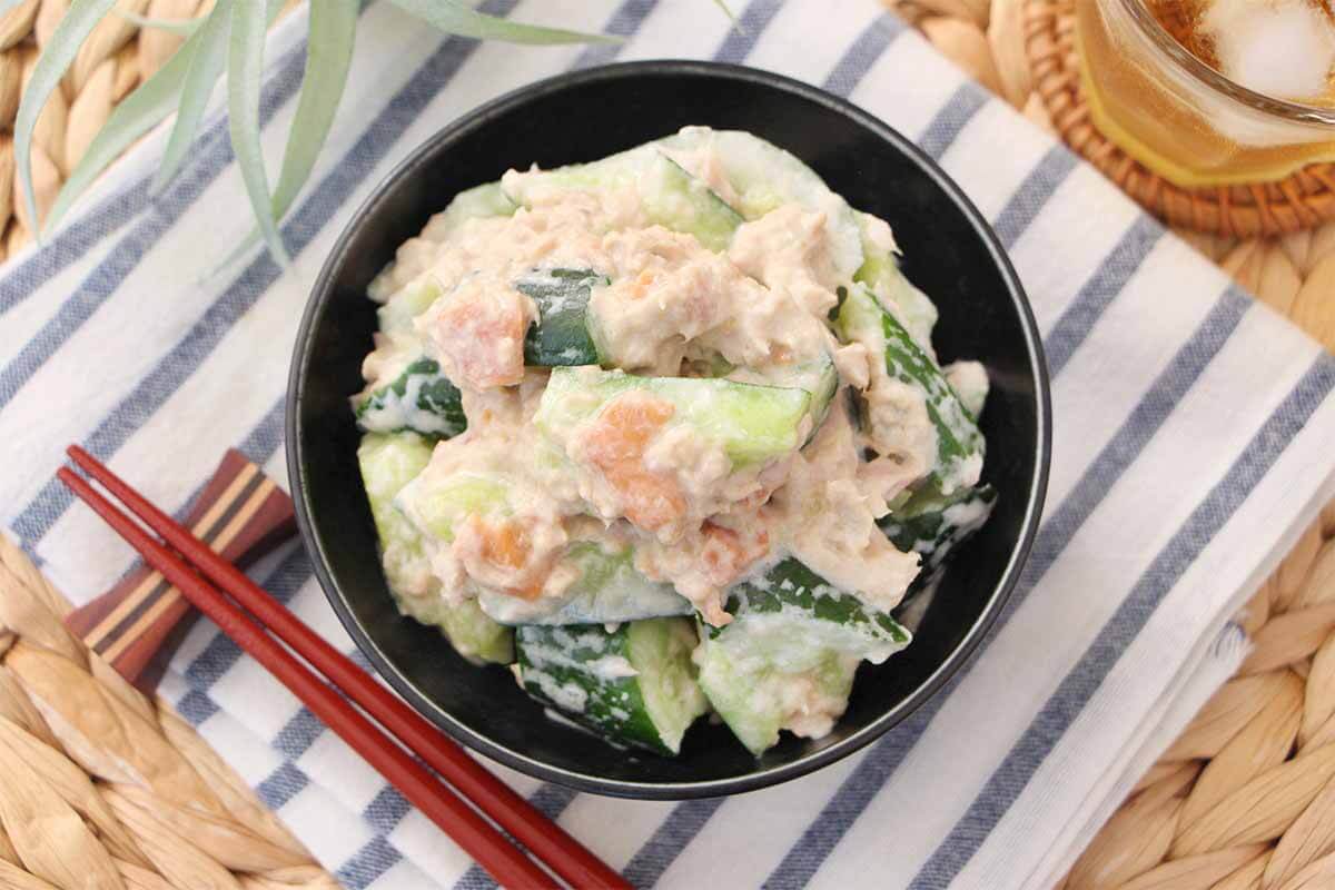 梅ツナマヨきゅうり