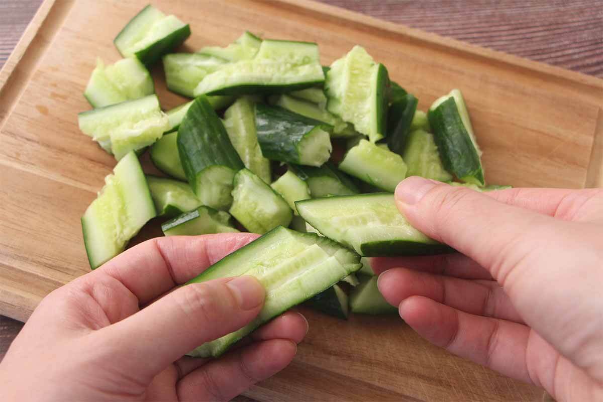 梅ツナマヨきゅうり