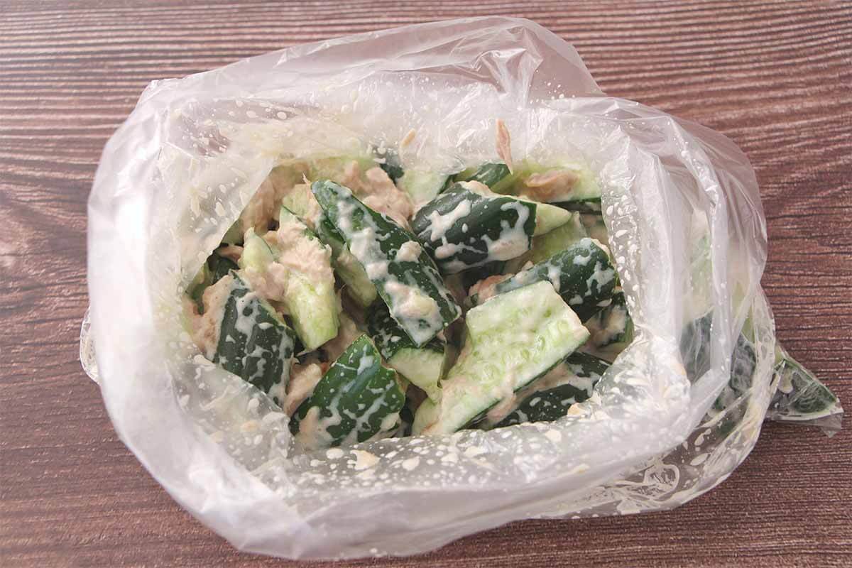 梅ツナマヨきゅうり