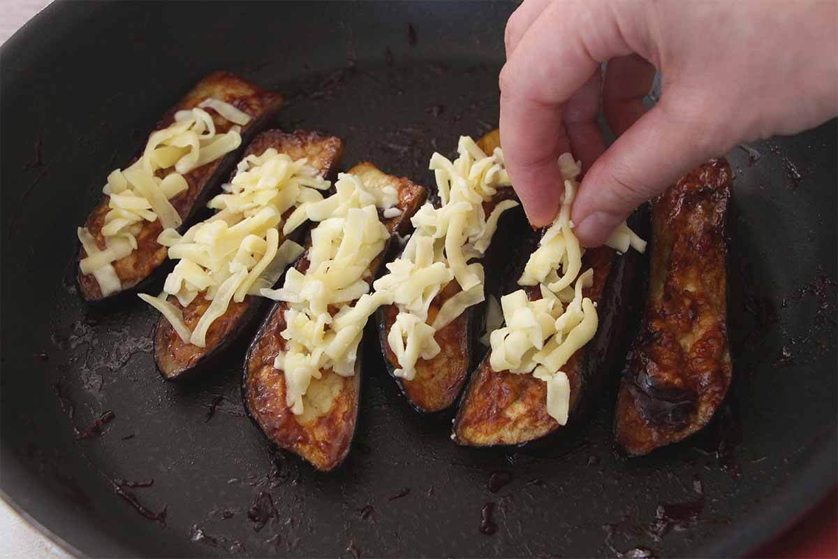 なすのデミ風ステーキ