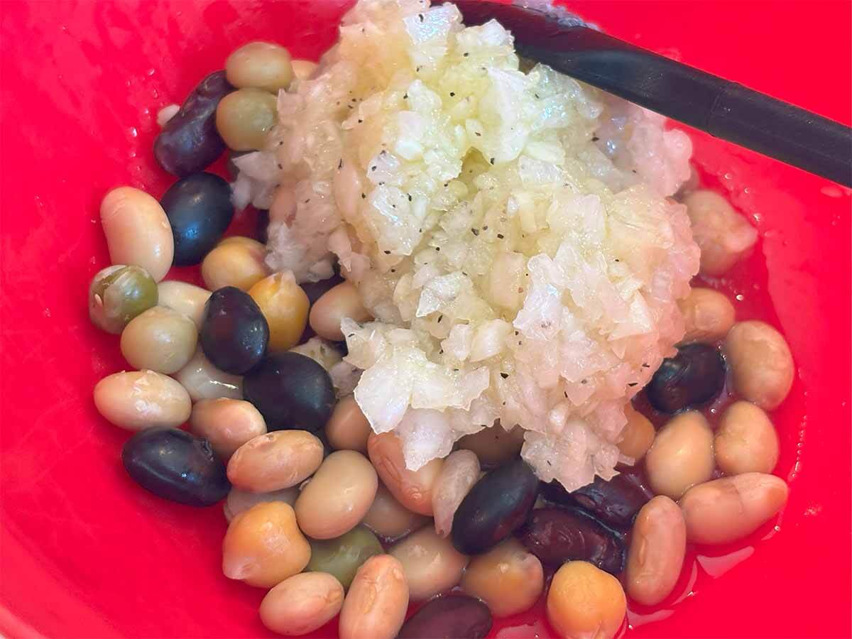 冨永愛ミックスビーンズマリネ