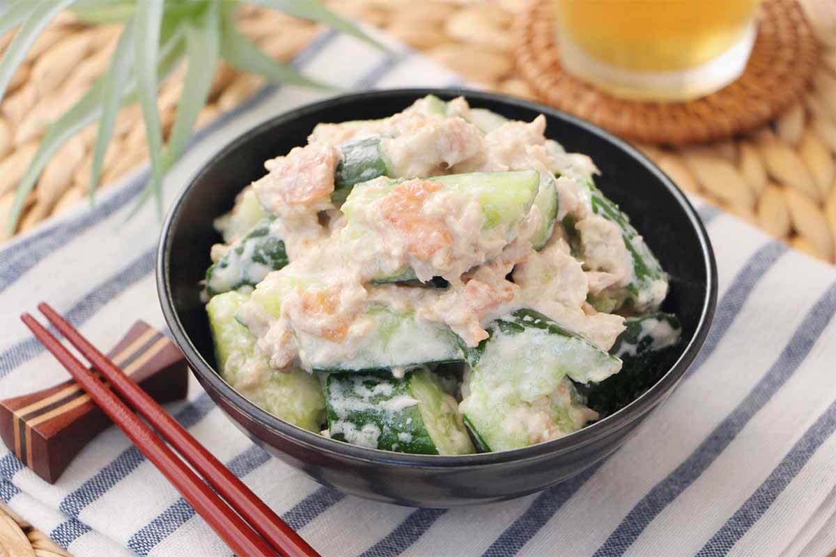 梅ツナマヨきゅうり