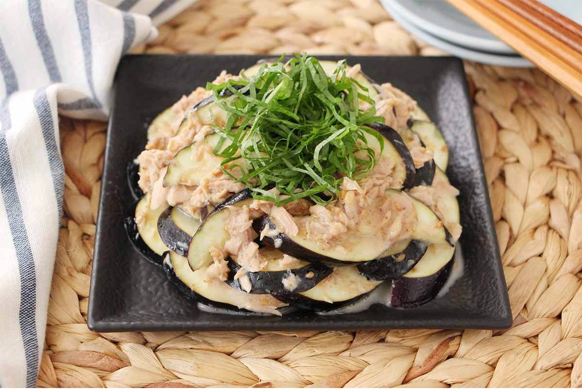 なすのツナごまサラダ