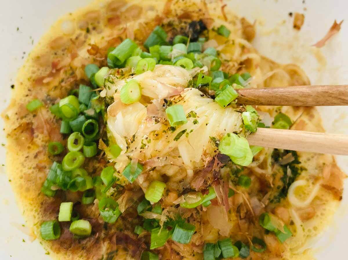 けんた食堂「歌舞伎町の納豆そうめん」