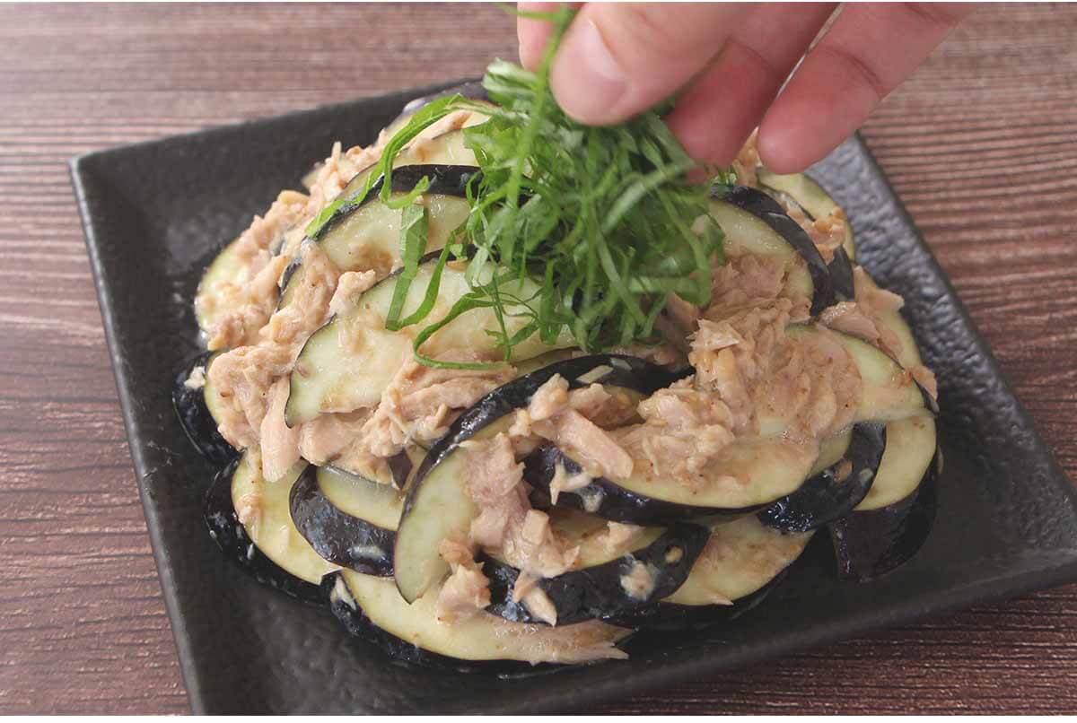 なすのツナごまサラダ