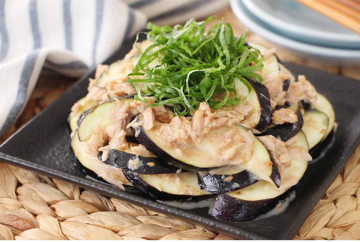 なすのツナごまサラダ