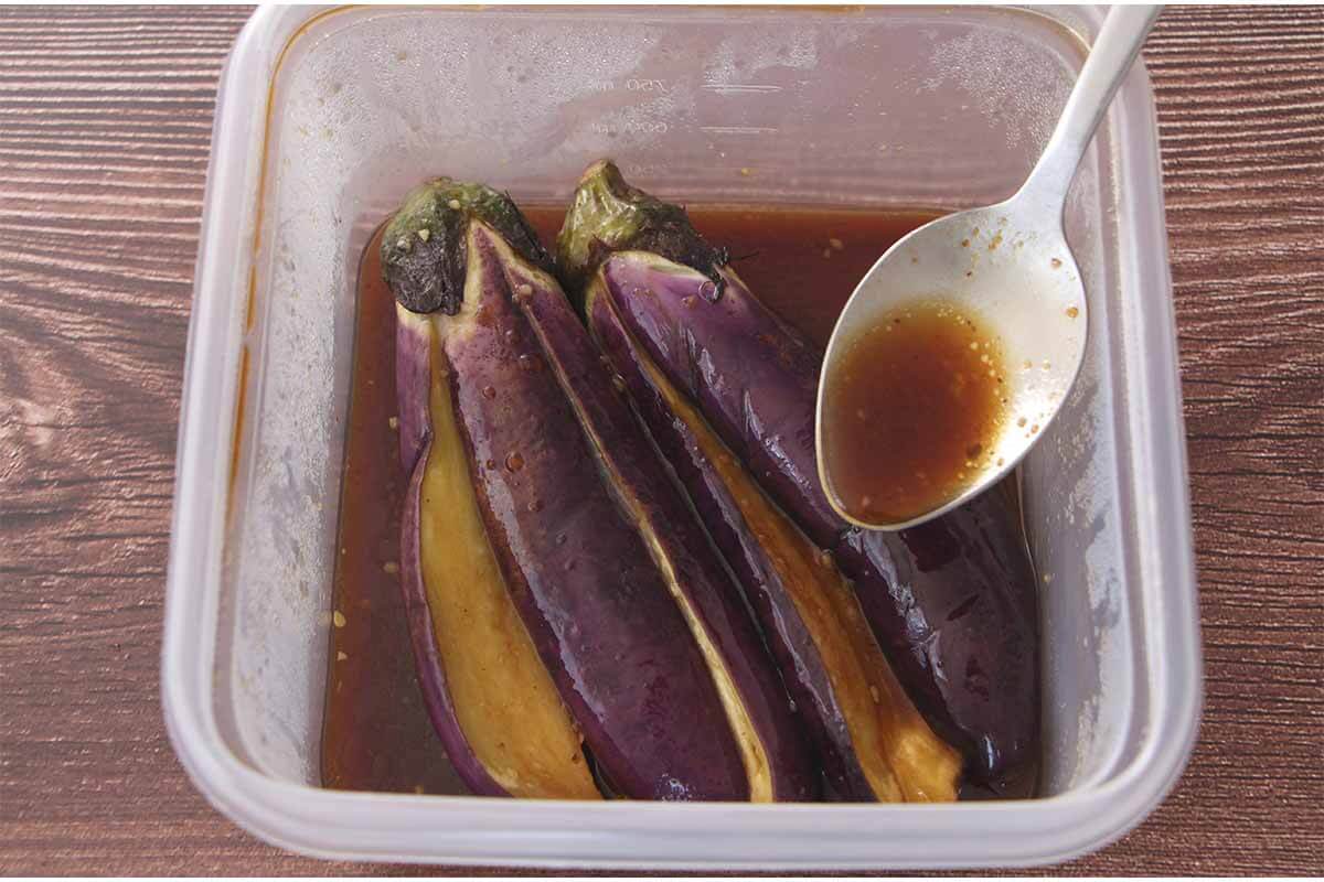 丸ごとなすのたれポン蒸し