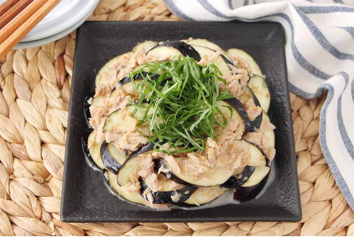 なすのツナごまサラダ