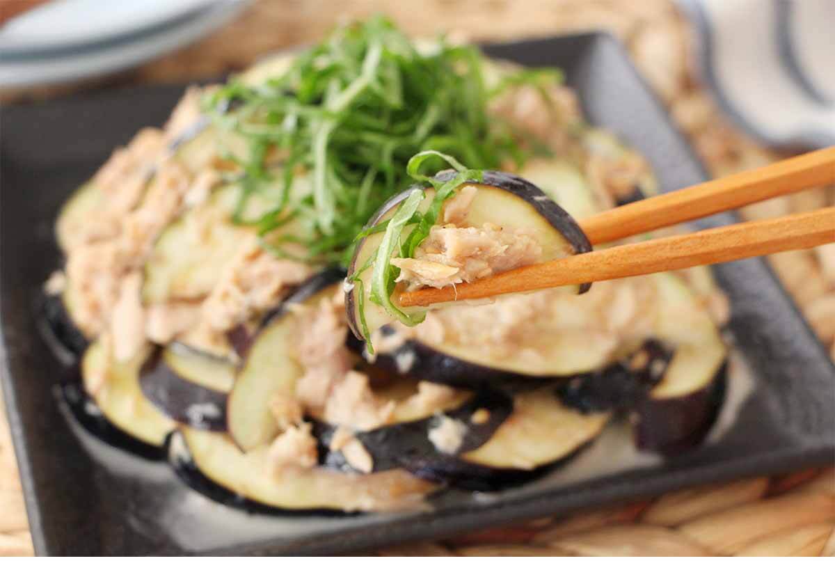 なすのツナごまサラダ