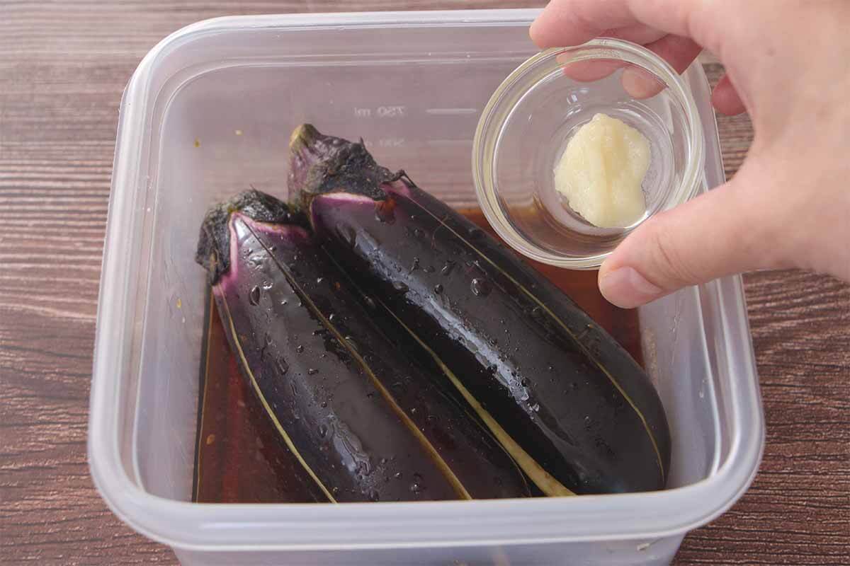 丸ごとなすのたれポン蒸し