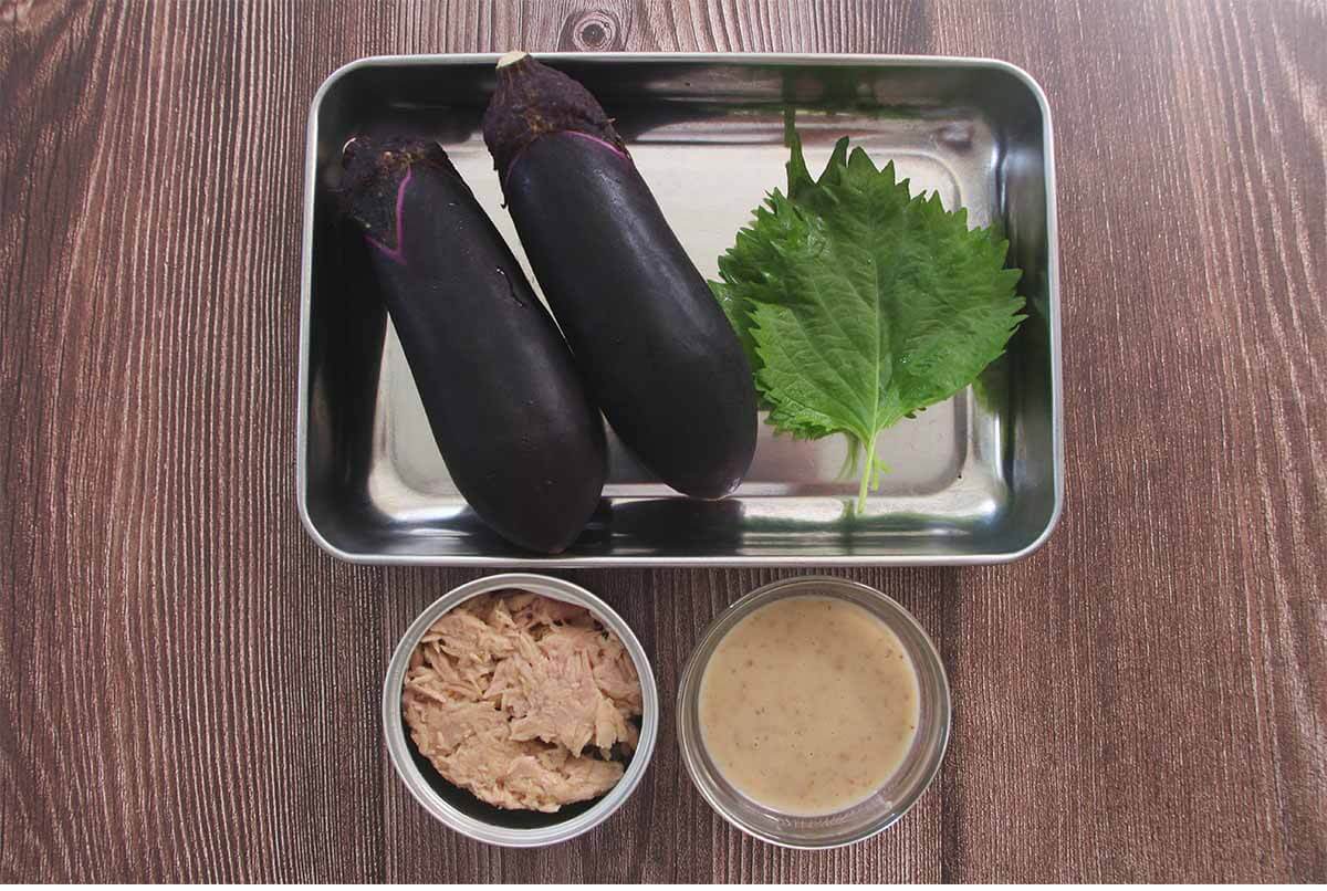 なすのツナごまサラダ