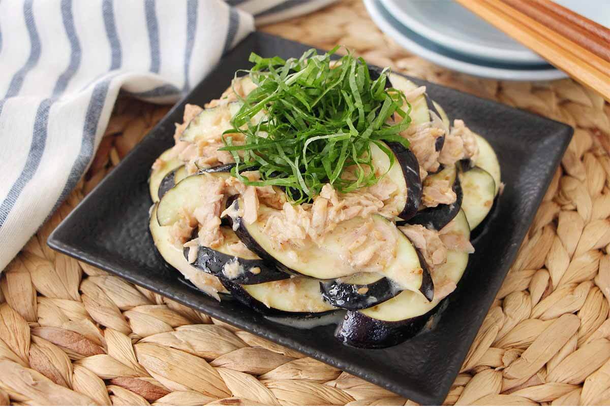 なすのツナごまサラダ