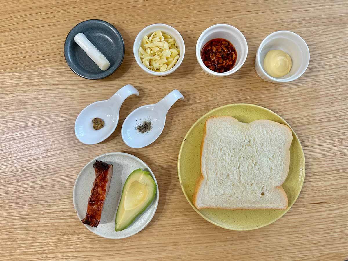 木村拓哉の「焼豚とアボカドのピザトースト」