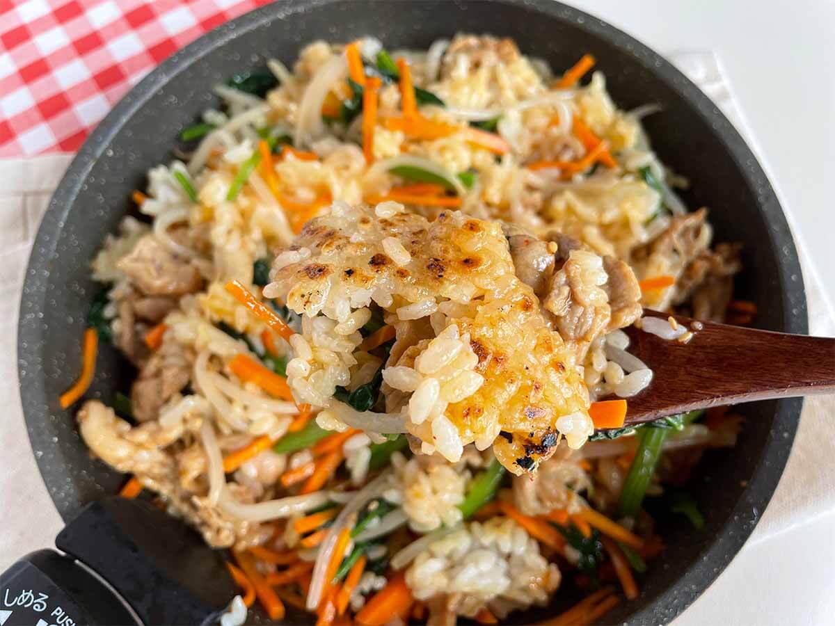 フライパンひとつでビビンバ