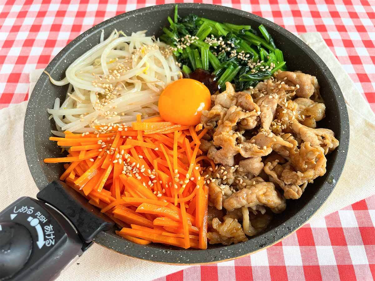 フライパンひとつでビビンバ
