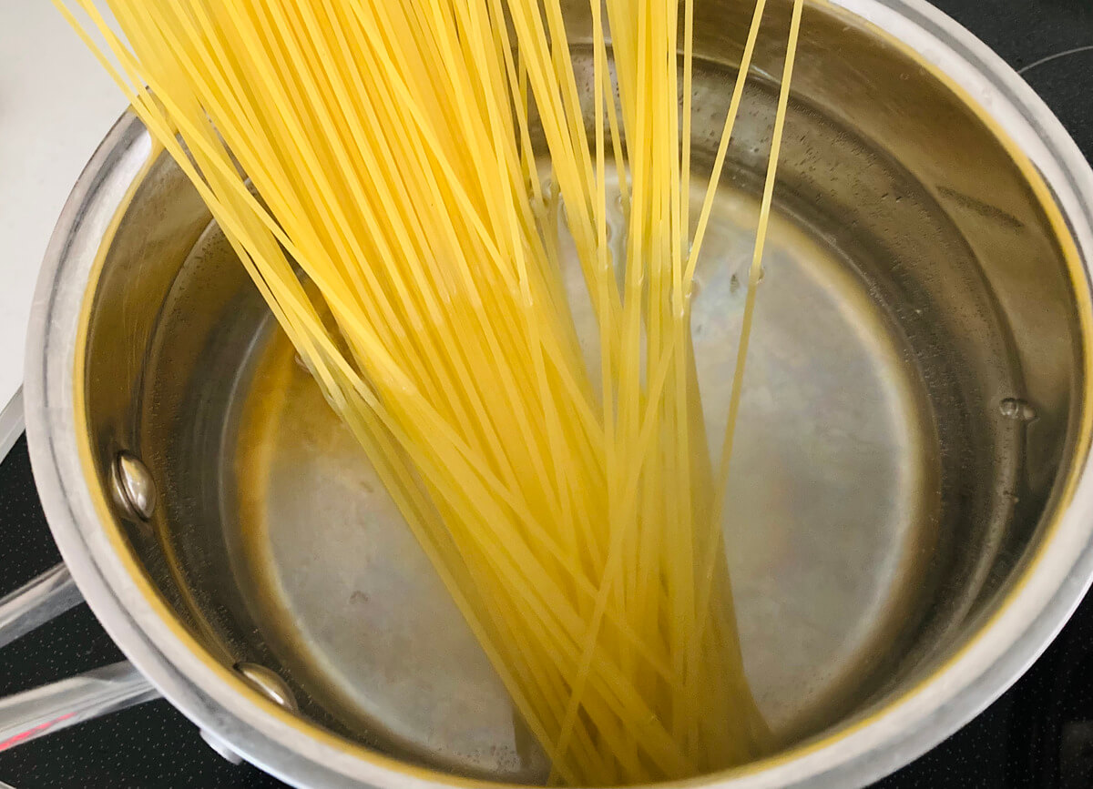 「きのことちりめんじゃこのこく旨ペペロンチーノ」