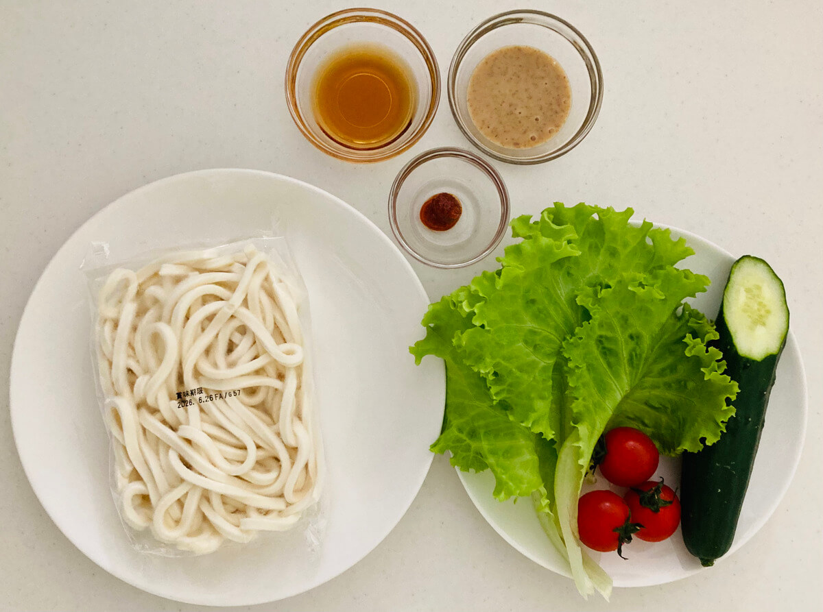 ピリ辛冷やしうどん