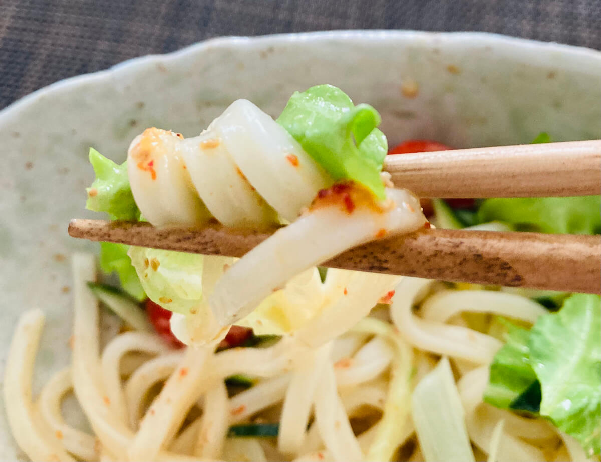 ピリ辛冷やしうどん