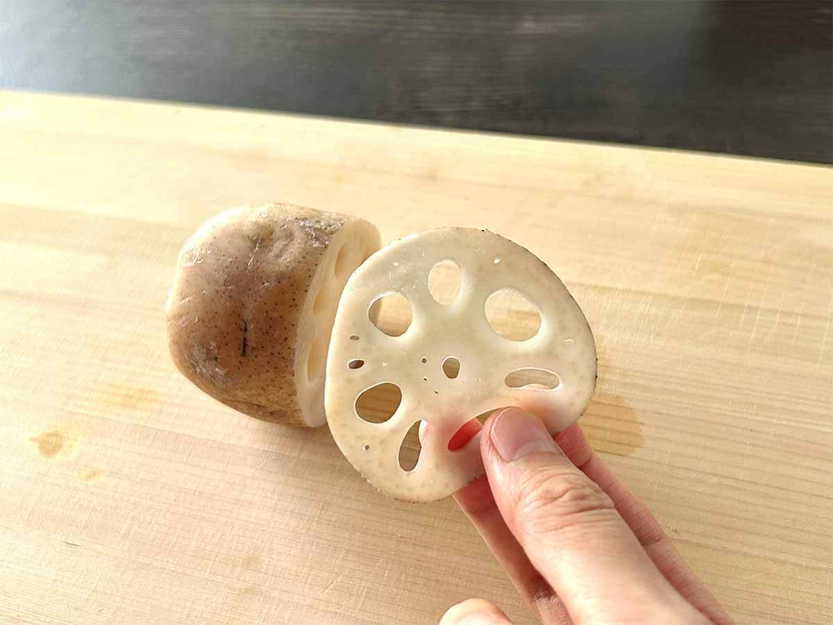 れんこんを切る時のコツ