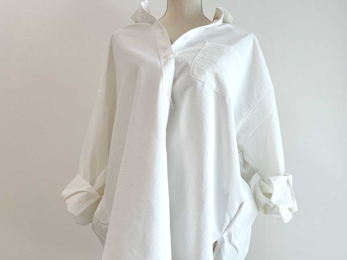 GU「ドルマンスリーブシャツ」が大人気