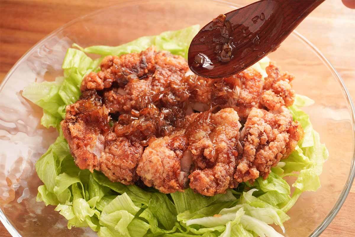 栗原はるみさん「鶏のから揚げ ねぎソース」