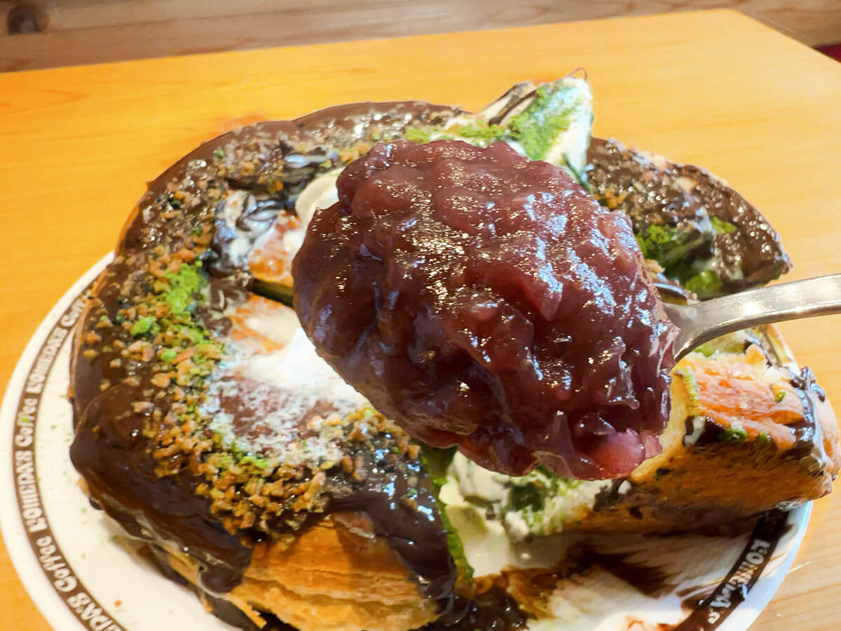 コメダ珈琲店「シロノワール ブラックモンブラン-宇治抹茶仕立て-」