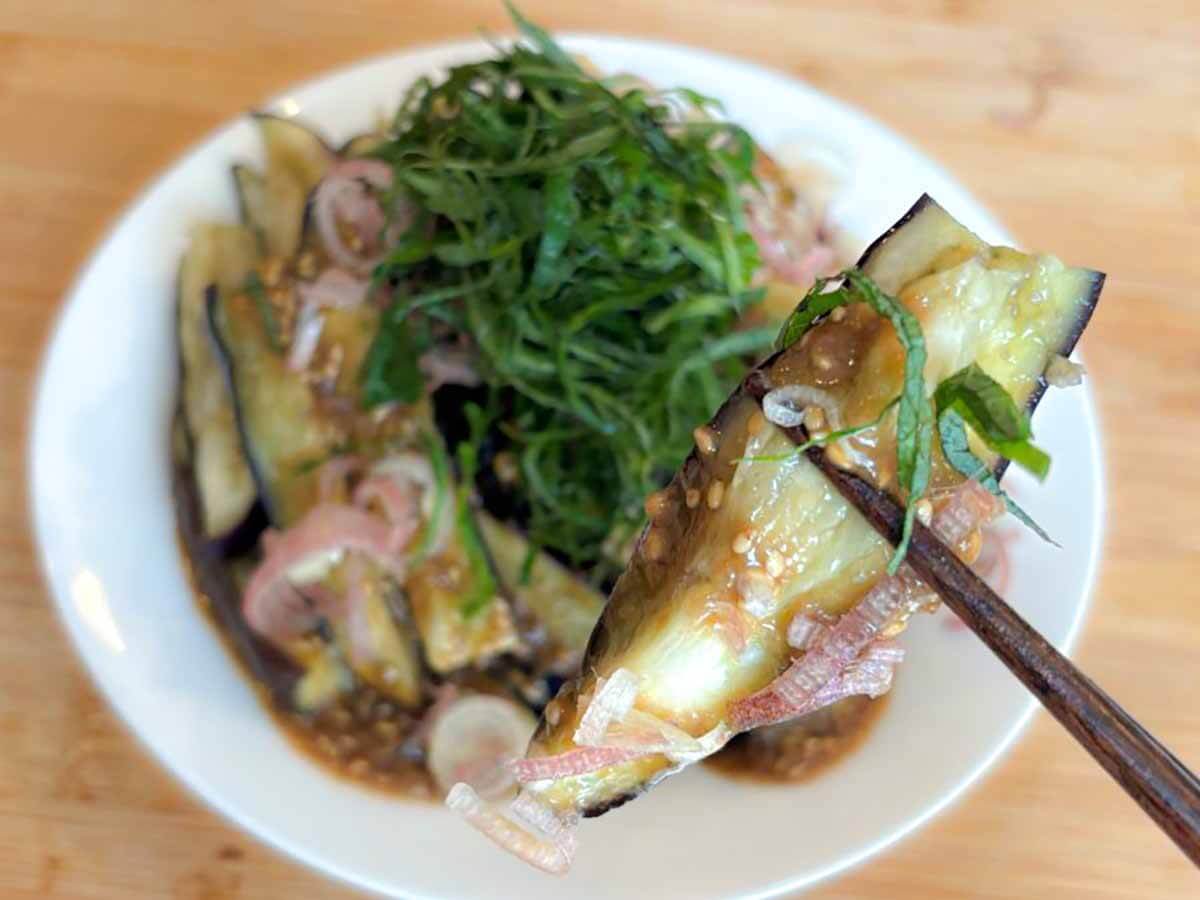 なすの胡麻ソース