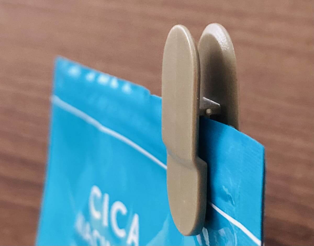 「フェイスマスク用トング チャック袋スライダー付き」