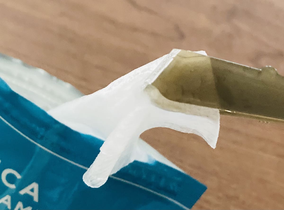 「フェイスマスク用トング チャック袋スライダー付き」