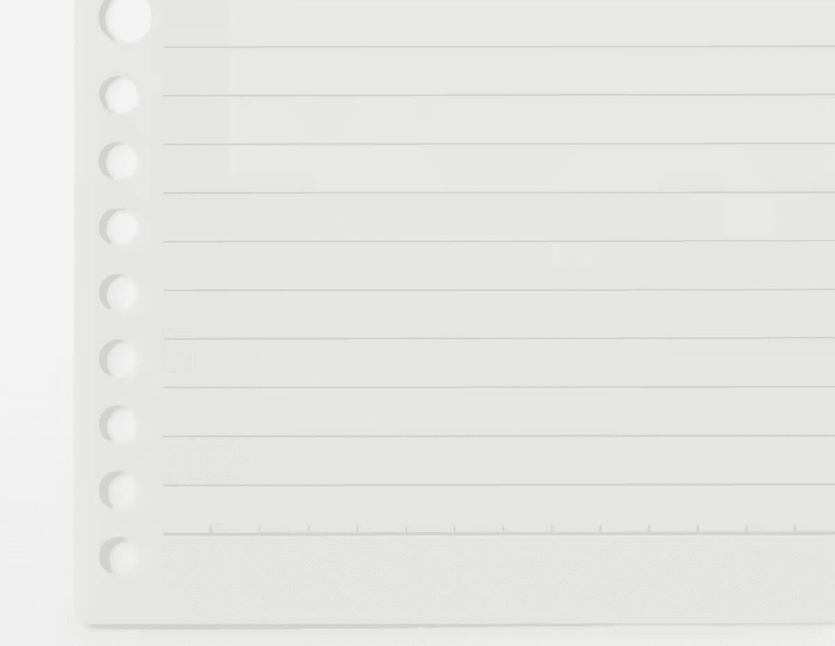 植林木ペーパー裏うつりしにくいルーズリーフ・ケース入り