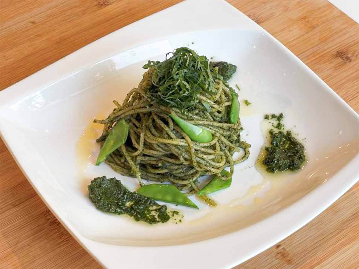 平野レミさん「しそ・ベーゼでうれしそパスタ」