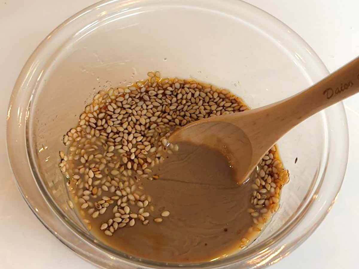 なすの胡麻ソース