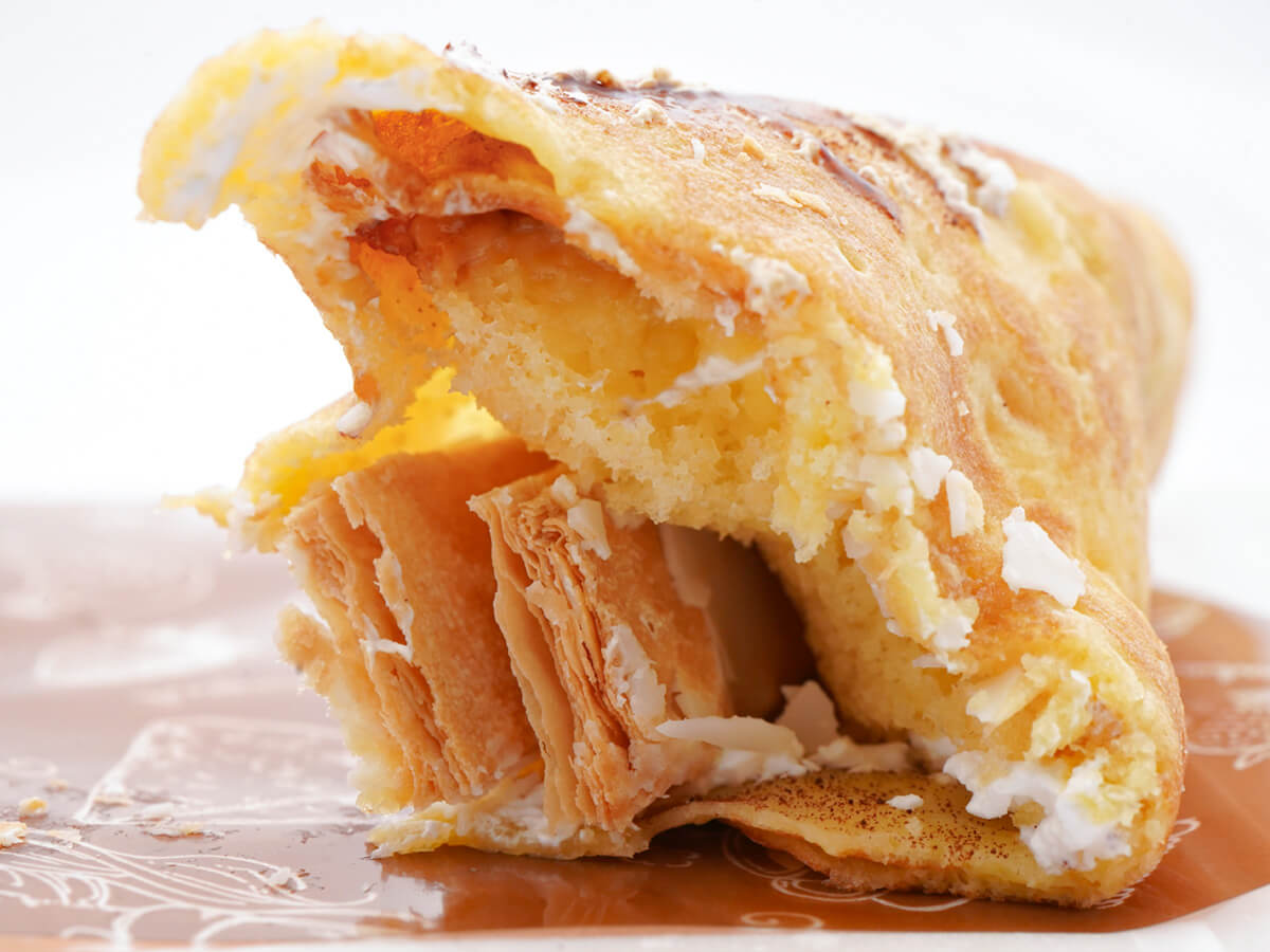 ファミマ「焼きりんごミルフィーユクレープ」