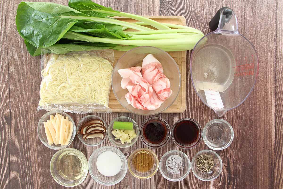 栗原はるみさん「豚肉と小松菜のあんかけ焼きそば」