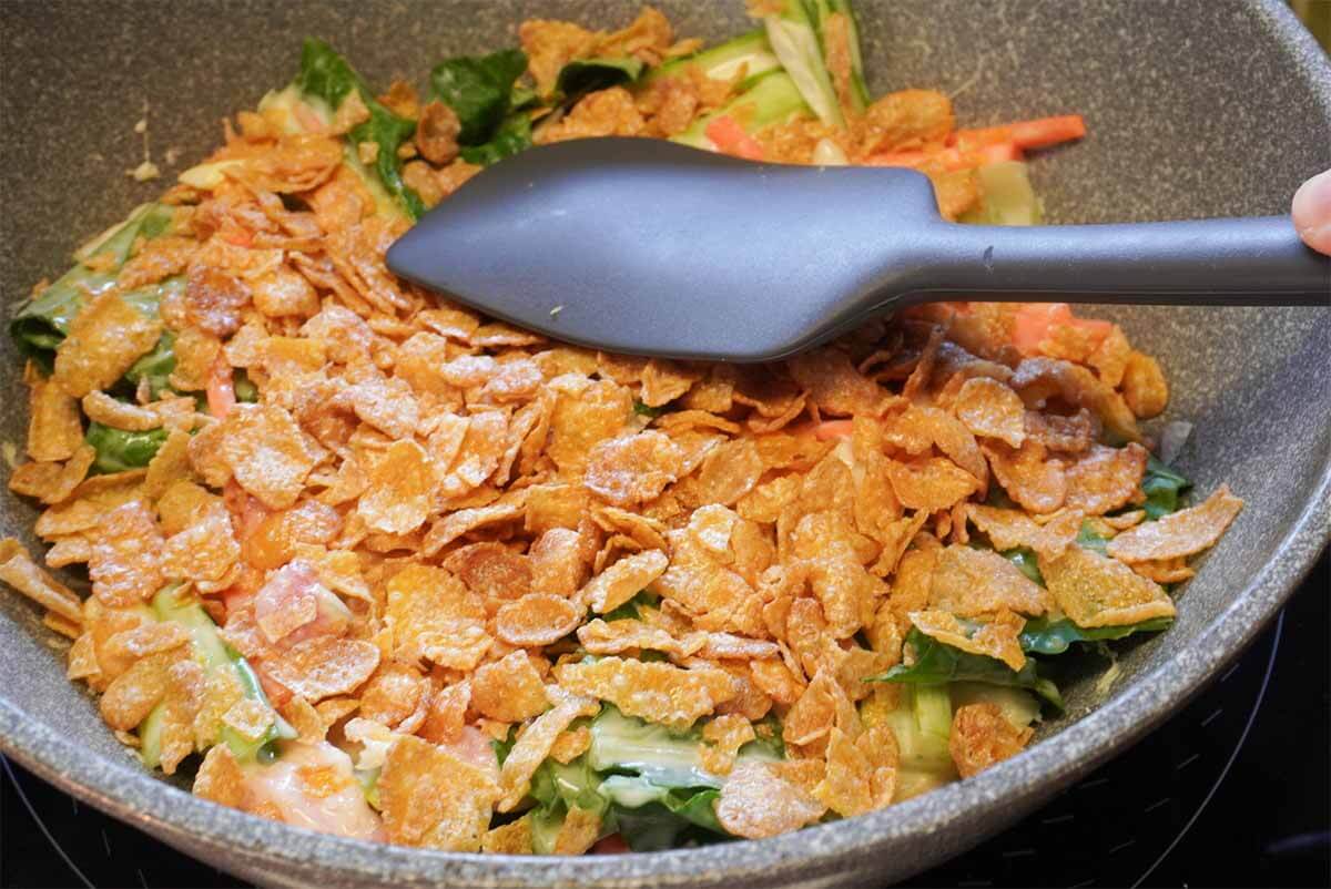 平野レミさん「残りやさいのさくさくチヂミ」