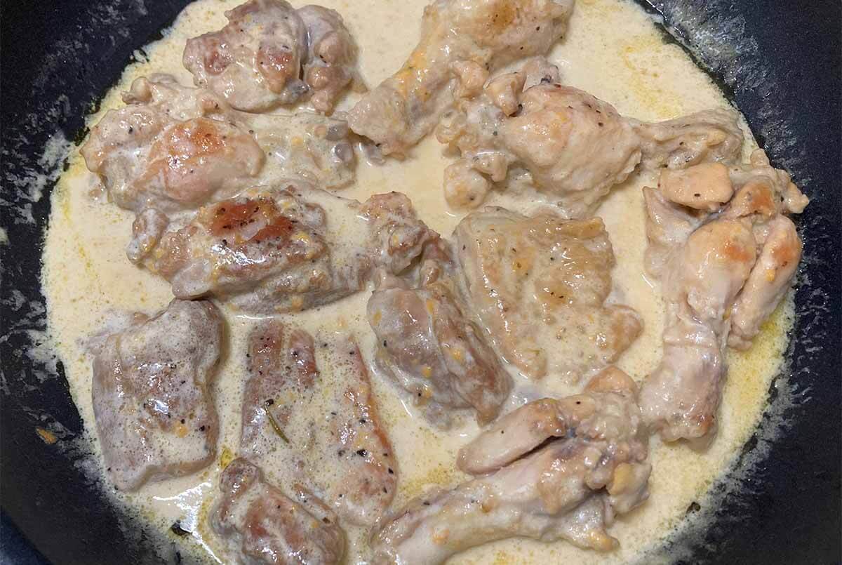 タサン志麻さん「鶏のマスタード煮込み」