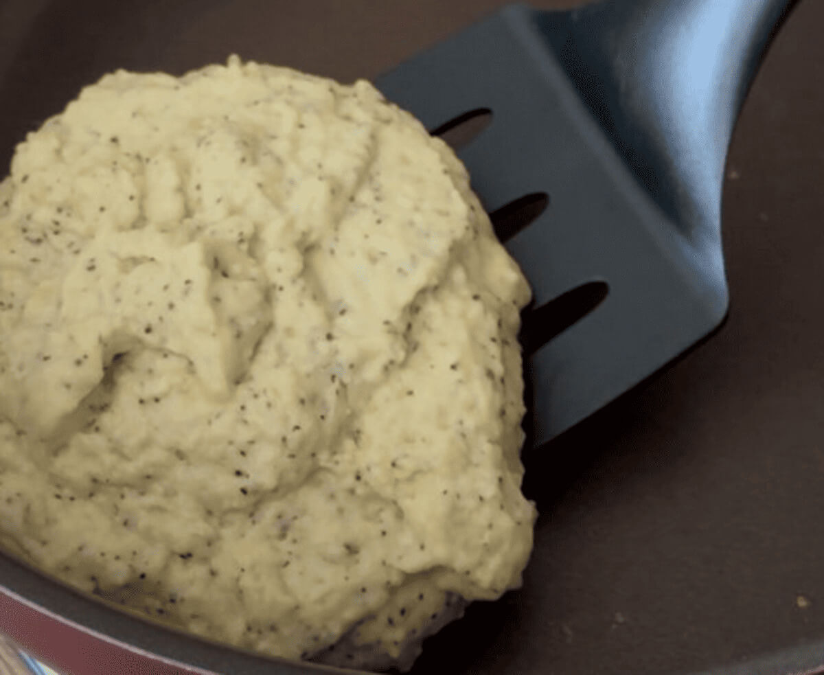 まりえさん「紅茶のもちもち豆腐パンケーキ」レシピ