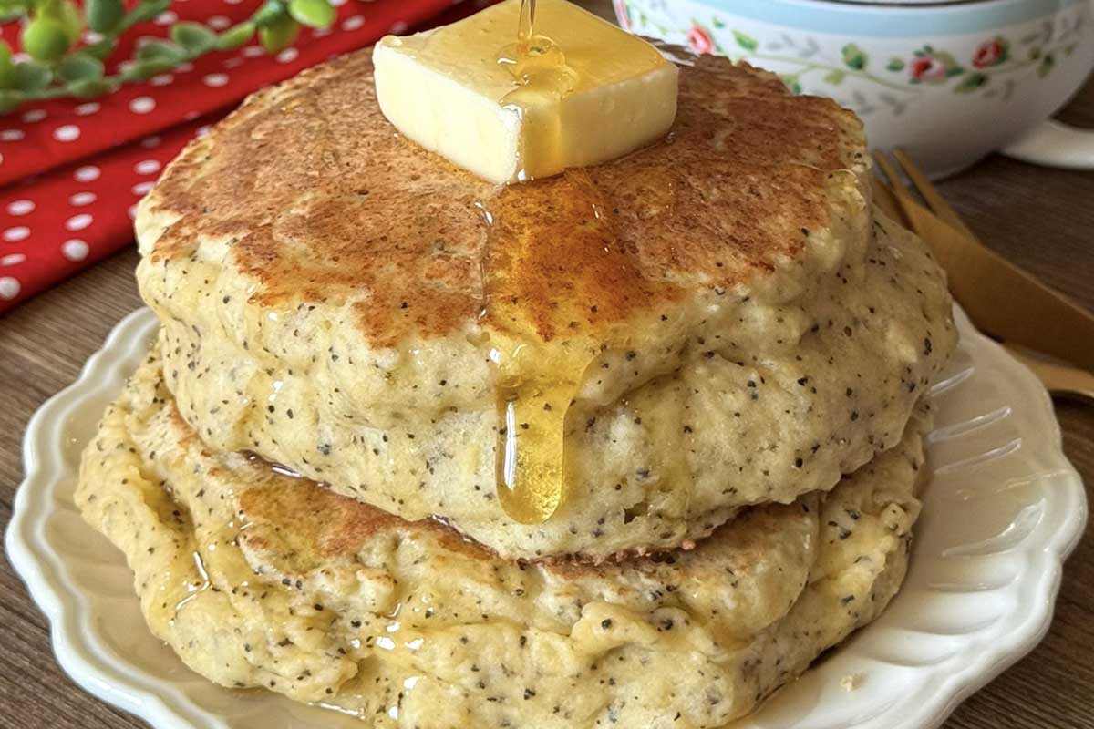 まりえさん「紅茶のもちもち豆腐パンケーキ」レシピ