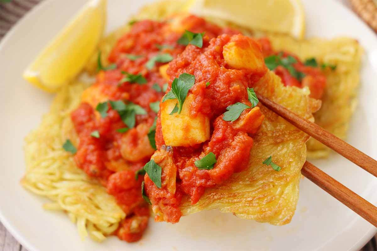 タサン志麻さん「海鮮トマト焼きそば」