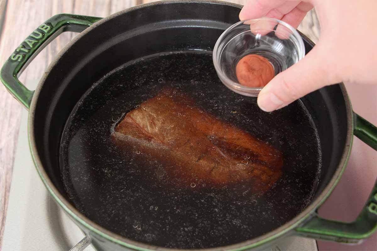 栗原はるみさん「煮豚 梅風味」