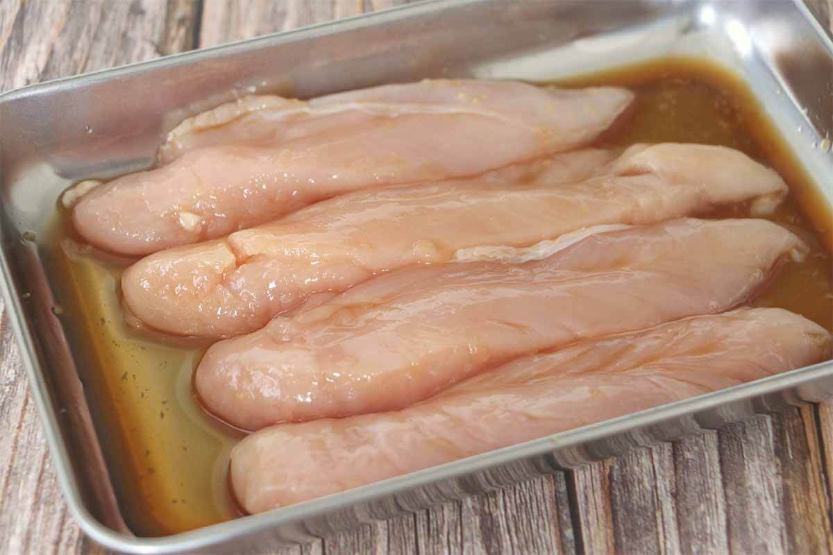 栗原はるみさん「ささ身の竜田揚げ」