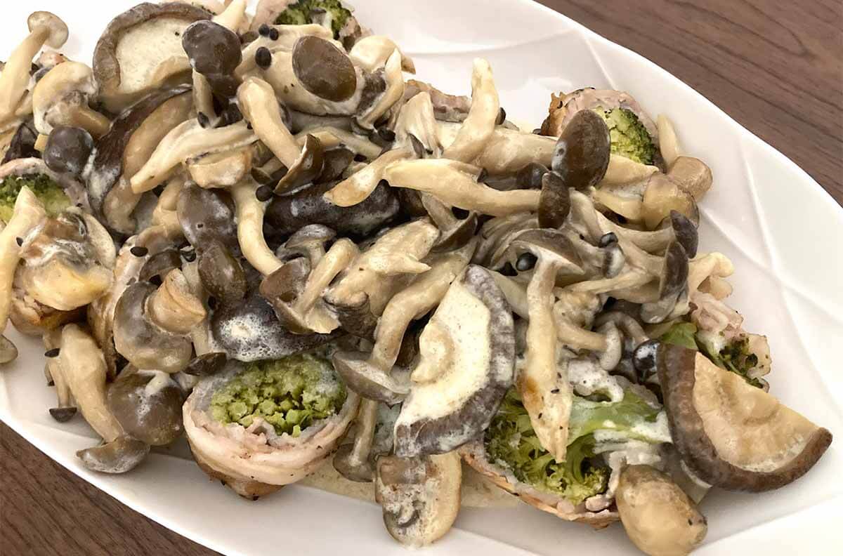 タサン志麻さん「ブロッコリーの肉巻き キノコソース」