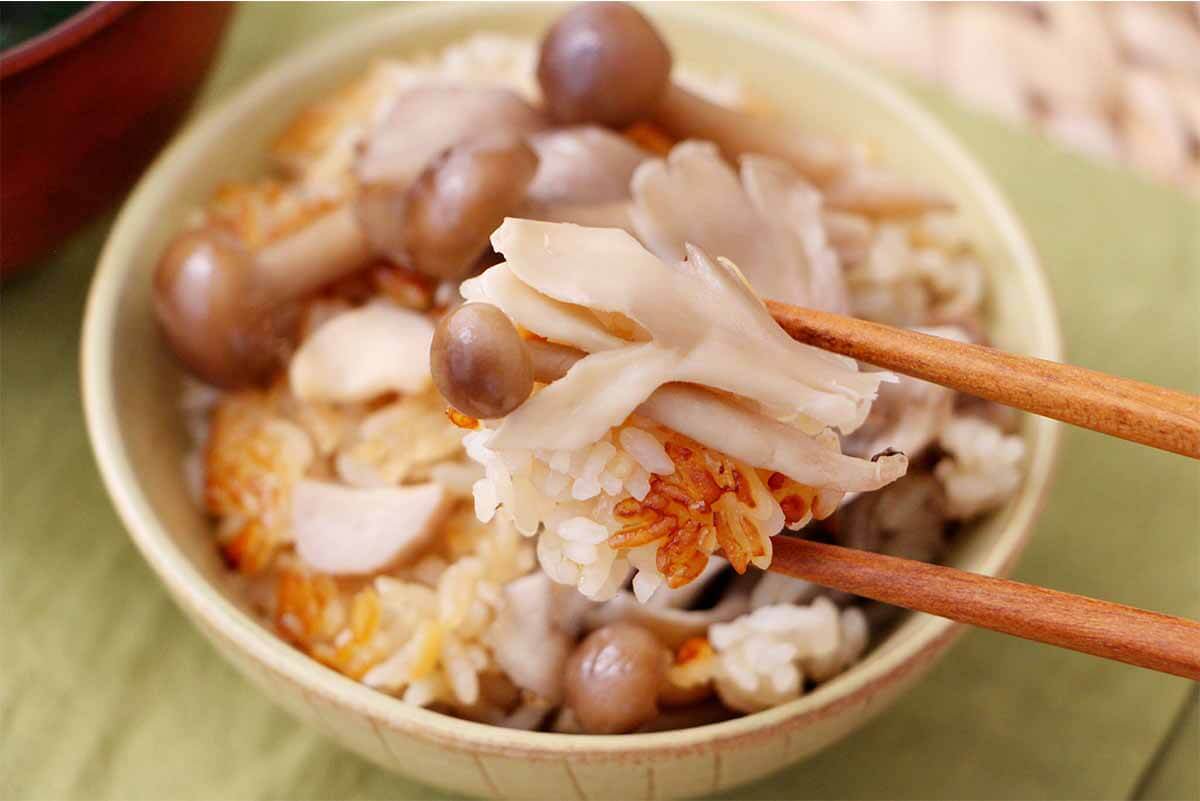 栗原はるみさん「きのこの炊き込みご飯」