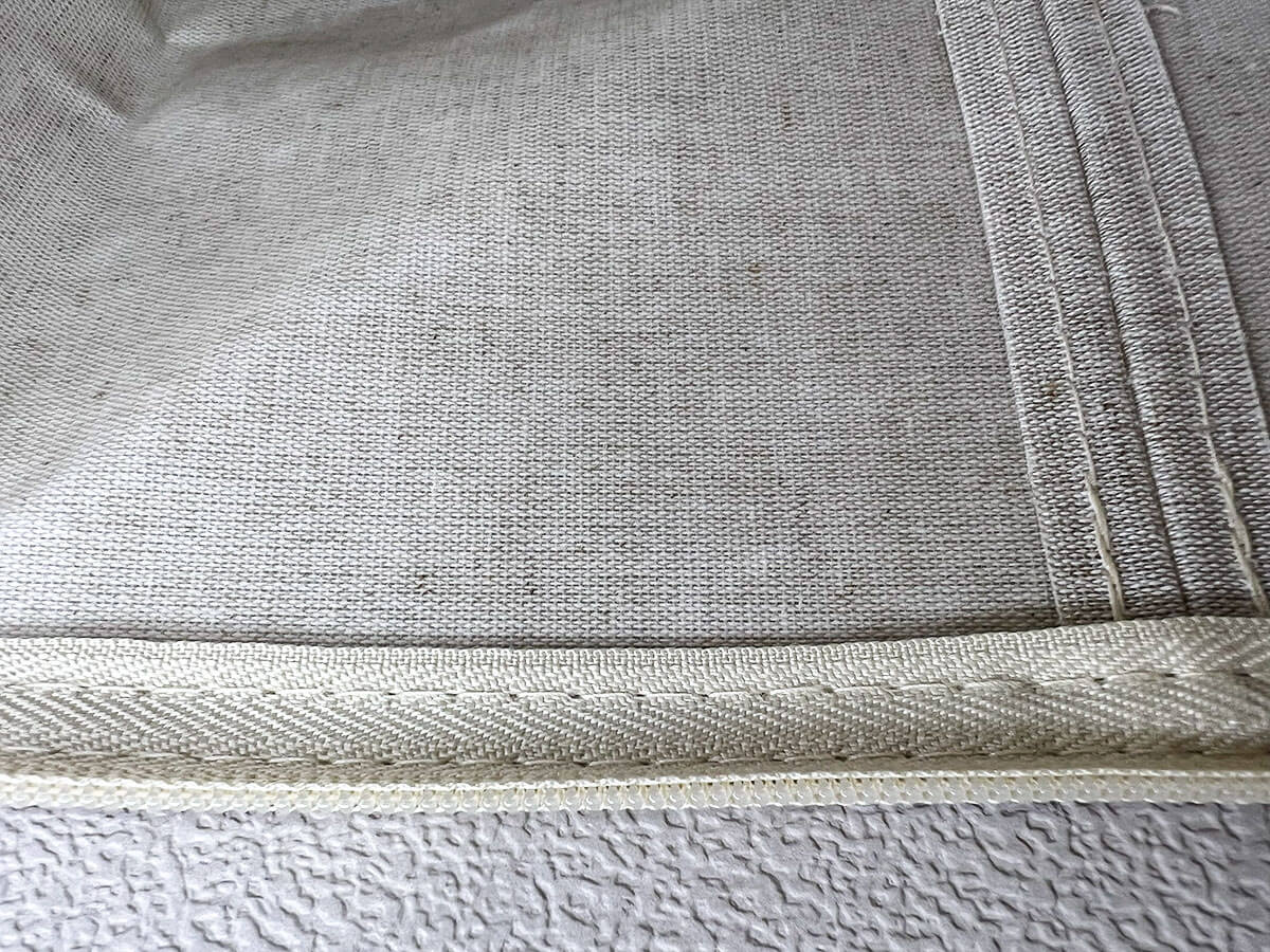 無印良品「ポリエステル麻 ソフトボックス 長方形 中 フタ式」