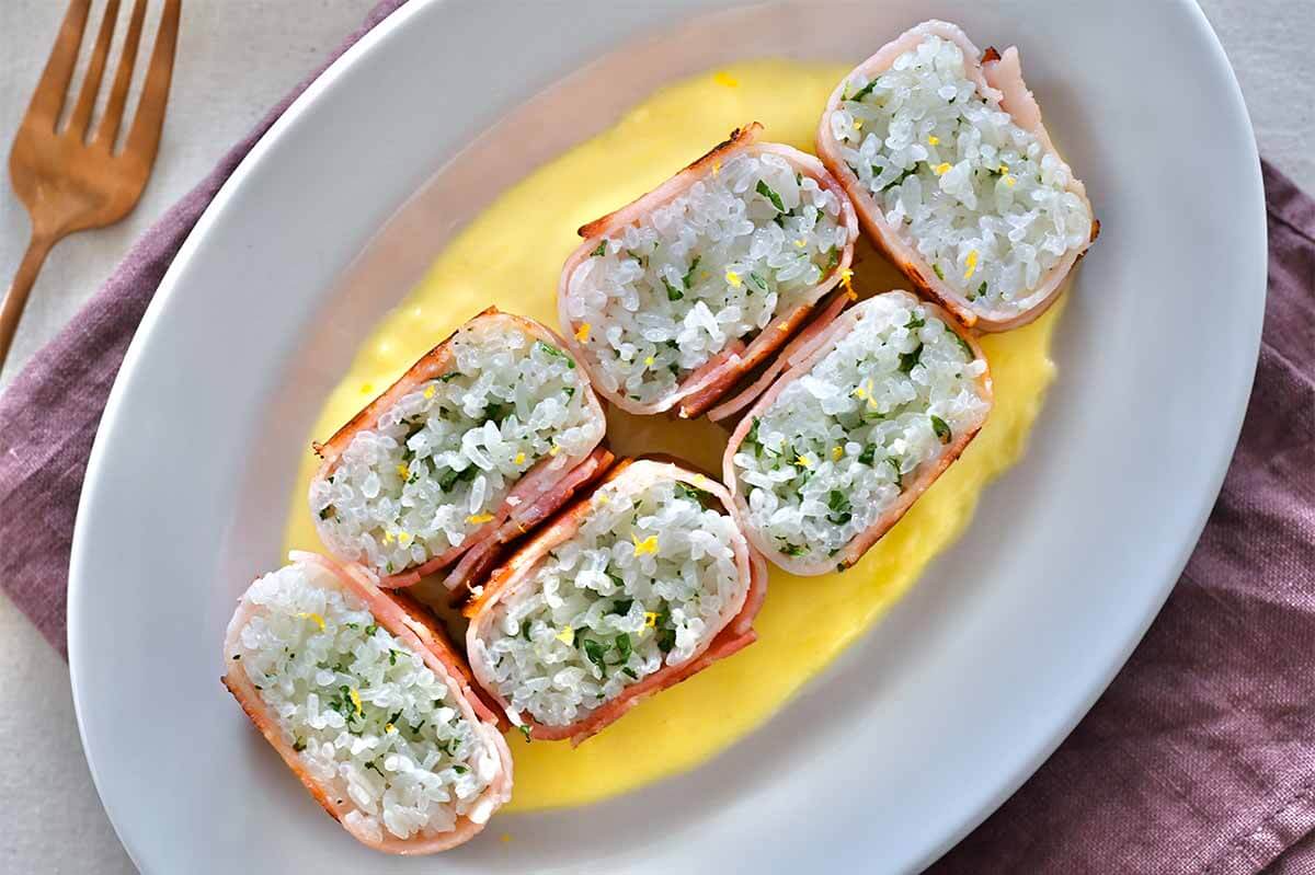 タサン志麻さん「ベーコン巻きのオレンジソース」