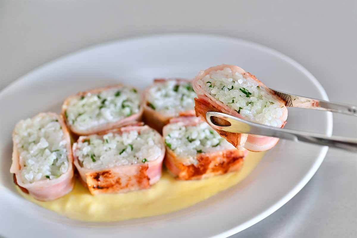 タサン志麻さん「ベーコン巻きのオレンジソース」